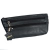 Men Women Black Belt Pouch Waist Pack Travel Pack Fanny