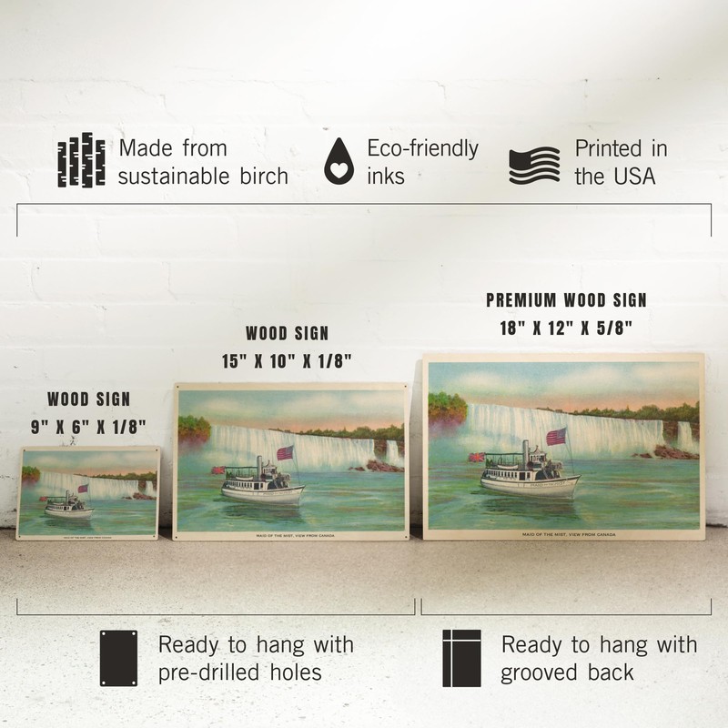 Lantern Press 6x9 Inch Wood Sign, Ready to Hang Wall