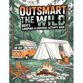 Outsmart the Wild: Men’s Camping & Survival Activity Book: Puzzles, Jokes, and Games for Men Who Love Camping and the Outdoors