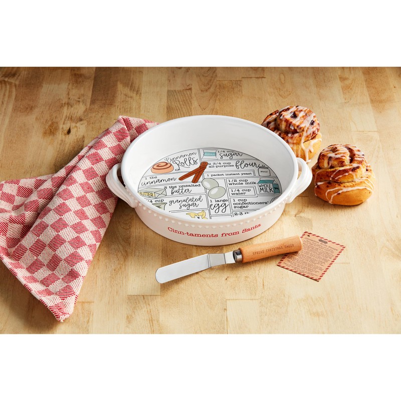 Mud Pie Cinnamon Roll Recipe, baker 2" x 9" dia