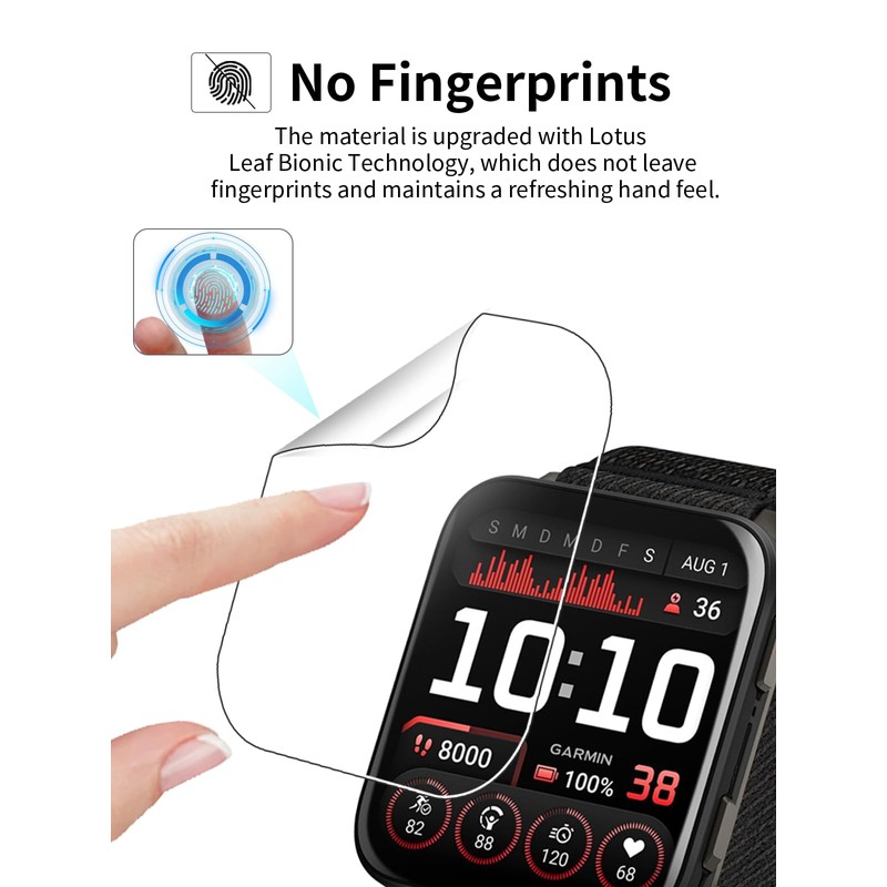toergy tpu screen protector for Garmin Venu X1 smartwatch with