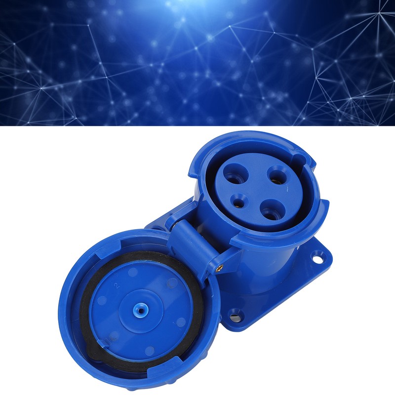 Waterproof Industrial Plug IP67 Compact Insulation 3 Cores Rubber Sealing