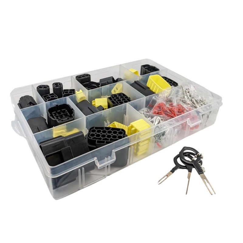 21pcs Econoseal Automotive Waterproof Connector Assortment Set 1 2 3