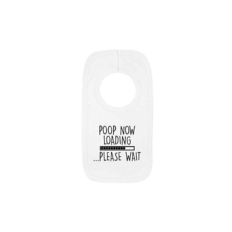 Kickass Tees Poop Now Loading 1 Baby Bib One Size