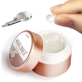 Modelones Gel Nail Clay Gel Ring Nail Knead by Hand Clear Clay Gel 5g