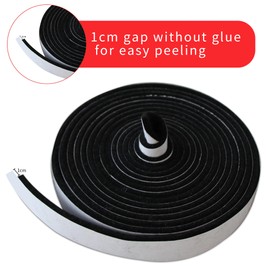 kaidun 17 Ft Smoker Gasket and Small Meat Smoking Guide, 0.6’’x 0.2’’ High Temp Seal Grill Gasket, Self Stick Black Fire Tape Gaskets for Smokers and BBQ Lid, Heat Seal Material Replacement