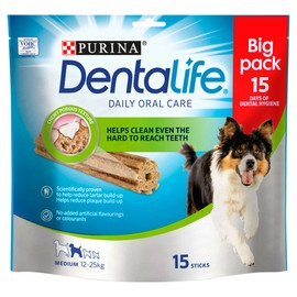 DENTALIFE Medium Dental Chicken Dog Chews 15 Sticks