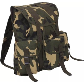 Rothco Mini Alice Pack Backpack Military Heavyduty Bag Rucksack School Knapsack - Woodland Camo