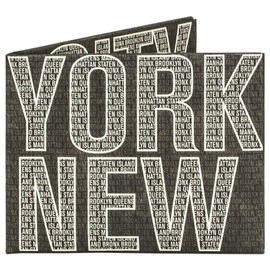 New York City pattern paper wallet lightweight paper wallet