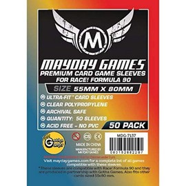 Race Formula 90 Card Sleeves (55x80mm) - 50 Premium Sleeves