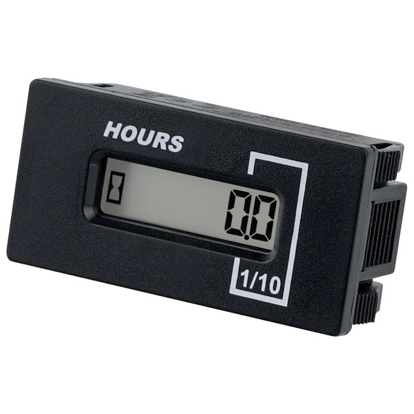 Jayron Resettable Hour Meter Gauge(AC85-250V/DC60-150V) Snap-in Design Accumulate Data Waterproof
