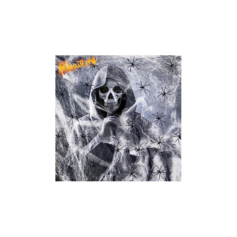 Decoraciones de Halloween al Aire Libre telarañas– 1200 pies Cuadrados
