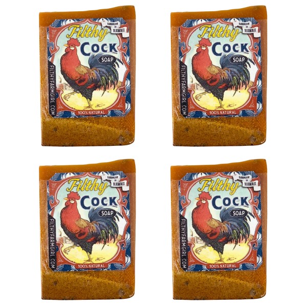 Novelty Gift Soap Filthy Cock Soap Bars 4 Bars One Package by Filthy Cock Soap