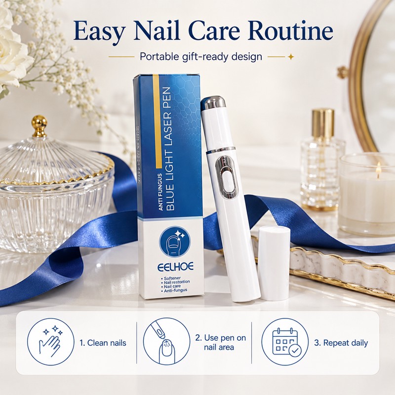 Portable Nail Care Pen for Women – Blue Light Grooming