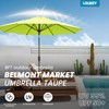 LOUNZY 9FT Large Outdoor Patio Umbrella Table Umbrella-UV Resistant,Easy Push