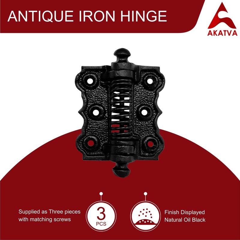 Akatva Self Closing Gate Hinges - Gate Closer Heavy Duty