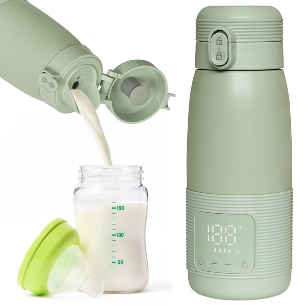 Portable Bottle Warmer for Travel - Super Fast Charging &