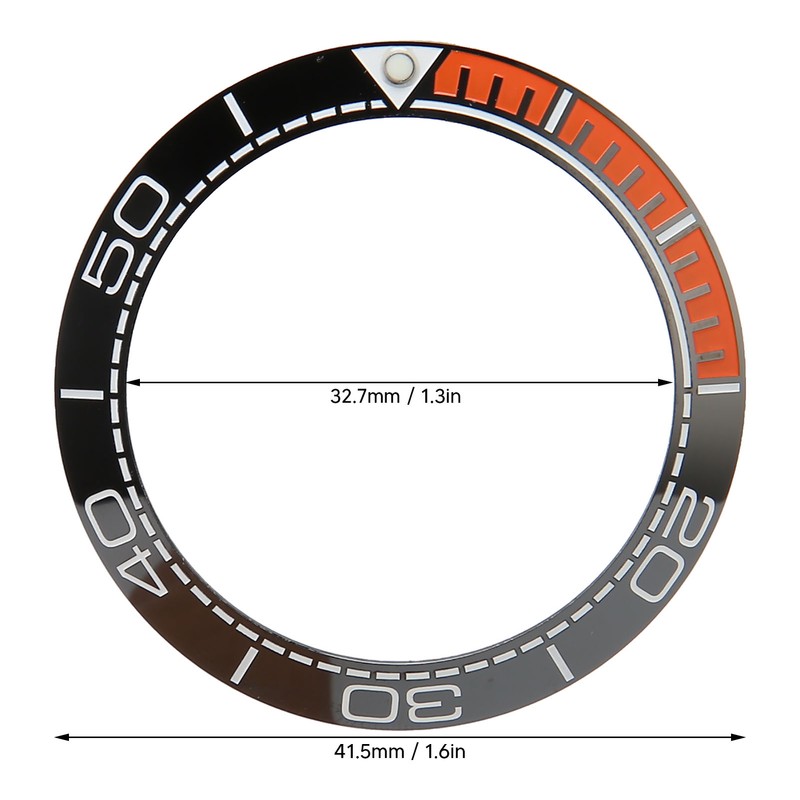 Watch Bezel Insert 41.5mm Ceramic Watch Bezel Ring Repair Replacement