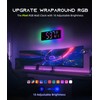 EASYERA 16.5" Large Digital Wall Clock with BT Sync, RGB
