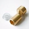 Prettyard Pipe Fitting Eccentric Reducer, G1/2 Male to G3/4 Male