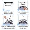 Mr. Pen- Space Saving Hangers, Black, 8 Pack, Closet Organizer