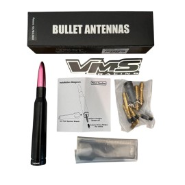 VMS RACING PINK AND BLACK BULLET ANTENNA FOR SILVERADO AVALANCHE AND SIERRA UP TO 2006