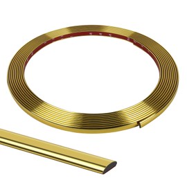 Flexible Wall Molding Trim Self Adhesive Mirror Tape Border 0.4 * 0.1in Peel and Stick Trim for Wall Tile Edges Kitchen Backsplash Floor Mirrior Frame Decor(9.8 Ft)