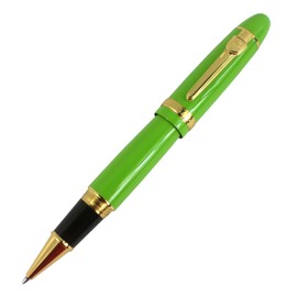 Jinhao 159 Big Heavy Barrel Rollerball Pen with Golden Clip - Green