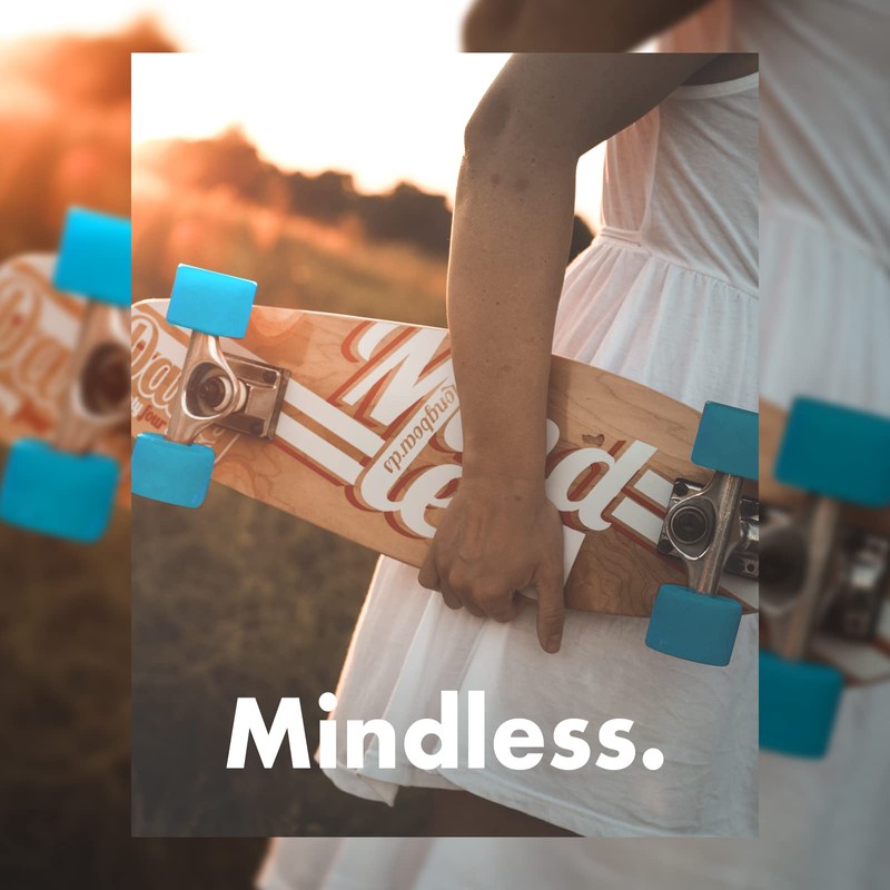 Mindless Longboards Cruiser Wheels Skateboard Unisex Adult, unisex_adult, ML0574, Blue
