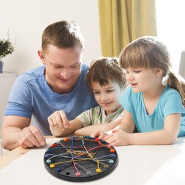 Brainy Knots Rope Untangling Table Strategy Board Game, Colourful Twisted Rope Sorting Puzzle Game, Logic Puzzle Board Game, Family Games, Funny Travel Game for Boys and Girls