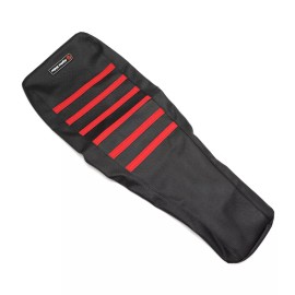 zlytomorcyal Non Slip Seat Cover ALL BLACK/RED RIBS For 1999-2007 Honda Sportrax400 TRX400EX