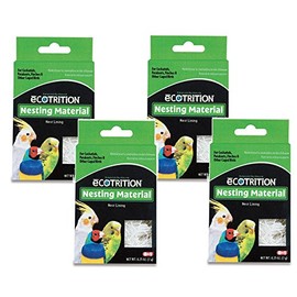 8 in 1 Pet Products Natural Cotton Fiber Bird Nesting Material - 4 Total .25oz each