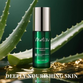 YOWLLOW Hydrating Facial Serums,Anti Aging Formula with Natural Ingredients,Hyaluronic Acid & Vitamin C,Reducing Wrinkles,Brightening Lifting & Glowing Skin,Light Face Essence for Daily Skin Care