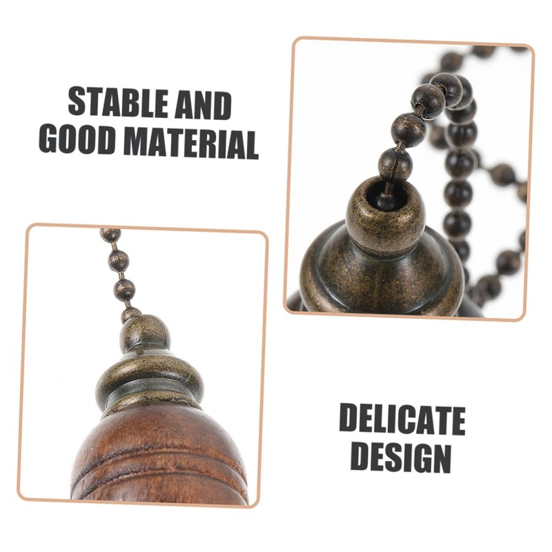 KICHOUSE Vintage Ceiling Fan Chain Pulls Pack Beaded Pull Chain