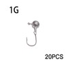 20PCS Jig Heads High Chemically Sharpened Hooks, Fishing Tackle for