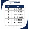 TOPMAD Goalkeeper Gloves (Blue, Size 4 suitable for 6 to