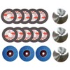 Bumdenuu 16pcs 75X10Mm Angle Grinding Wheel Set Wood Metal Cutting