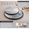 Exzact Electronic Kitchen Scale - Stainless Steel - Baking Scale