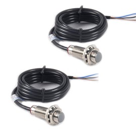 Hailege 2pcs NJK-5002C Hall Effect Sensor Proximity Switch NPN 3-Wires Normally Open