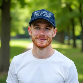 Make Scotland Great Again Cap Scottish Pride Patriot Culture Heritage Baseball Hat, One Size, Navy