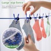 BODFPPC Travel Washing Line with 12 Clips, Portable Windproof Retractable