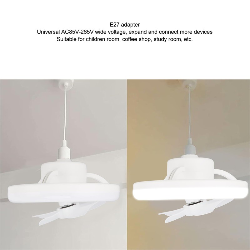 Ceiling Fan Light 360 Degree Rotatable Dimmable E27 Adjustable LED