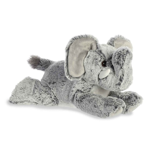 Aurora® Adorable Flopsie™ Leroy Elephant™ Stuffed Animal - Playful Ease - Timeless Companions - Gray 12 Inches