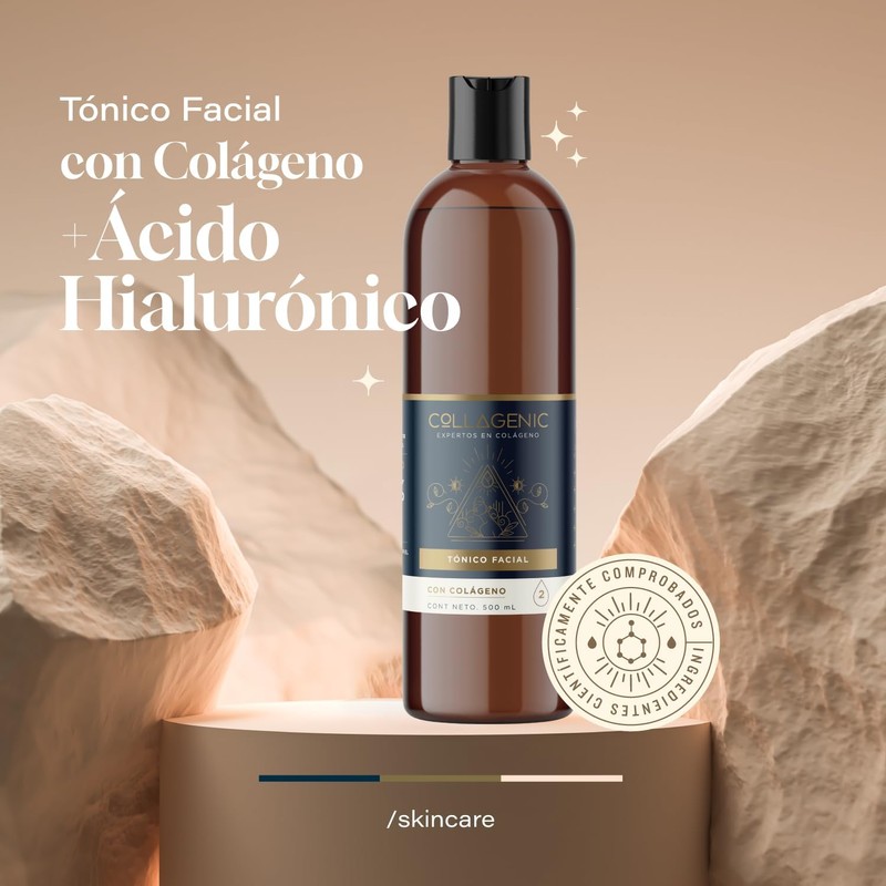 Collagenic | Tónico Limpiador de Poros 6 en 1| Acido