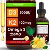 Misyvoing Vitamin D3 K2 Sugar-Free Drops,Vitamin D3 10000 IU with