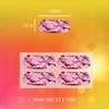 Glitter Pink Camo Face Stickers - 8 Classic Shaped Stickers