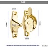 TERF® Heavy Duty Polished Brass Sash Window Fitch Fastener With