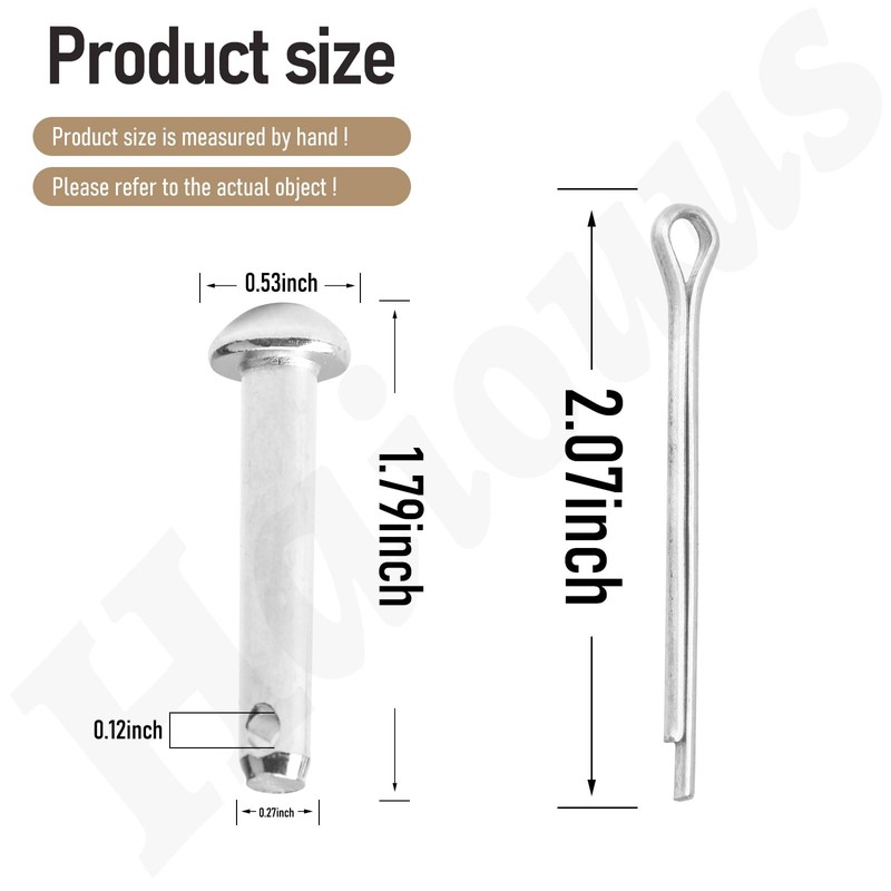 4 Pack 90757-767-000 / 94201-30450 Pin and Split Cotter Pin