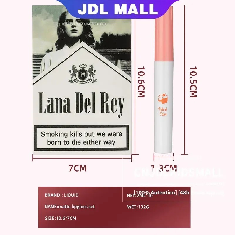 Mz F 10pcs Labiales Lana Del Rey Juego De Lápiz