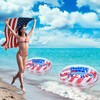 4 Pcs Inflatable Pool USA Float Toys 35Inch Patriotic Red